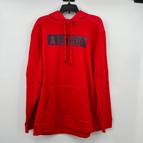 MLB General Merchandise Other - MLB Genuine Merchandise Men's Angels Hooded Sweatshirt in Red Size XL